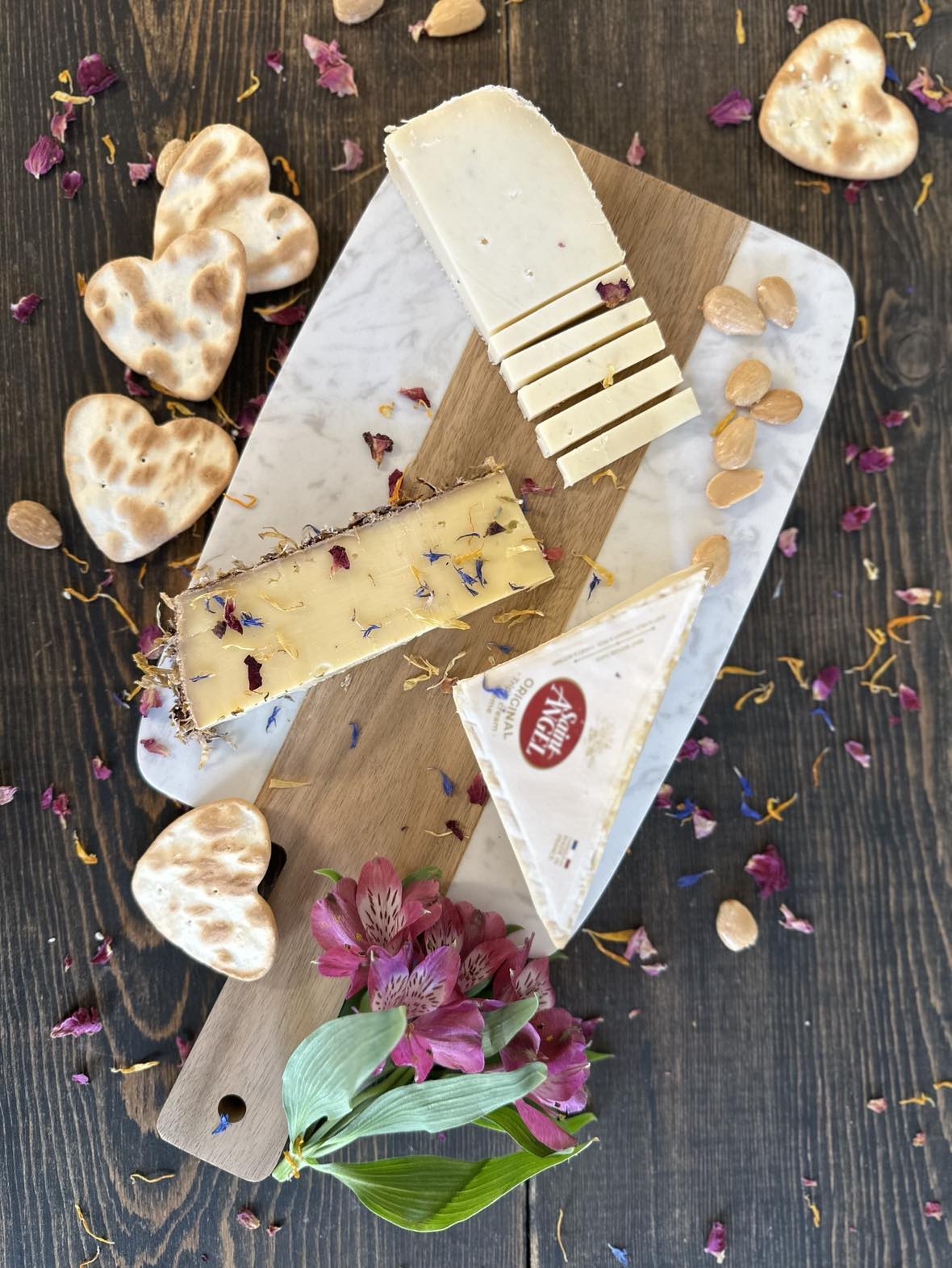 Valentine's Day cheese and Charcuterie - Curedandcultivated