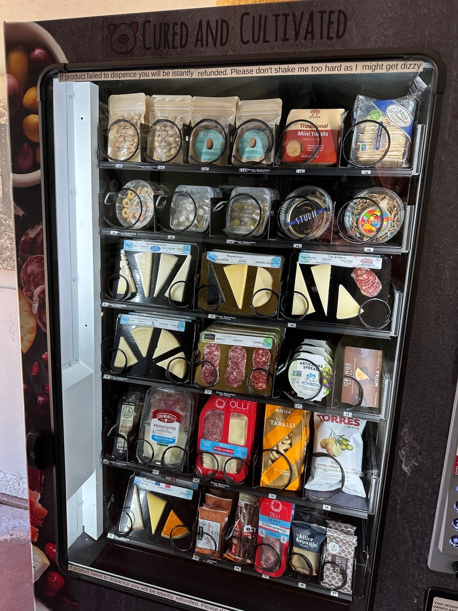 Cured & Cultivated Installs Cheese & Charcuterie Vending Machine at Brochelle Winery in Paso Robles, CA