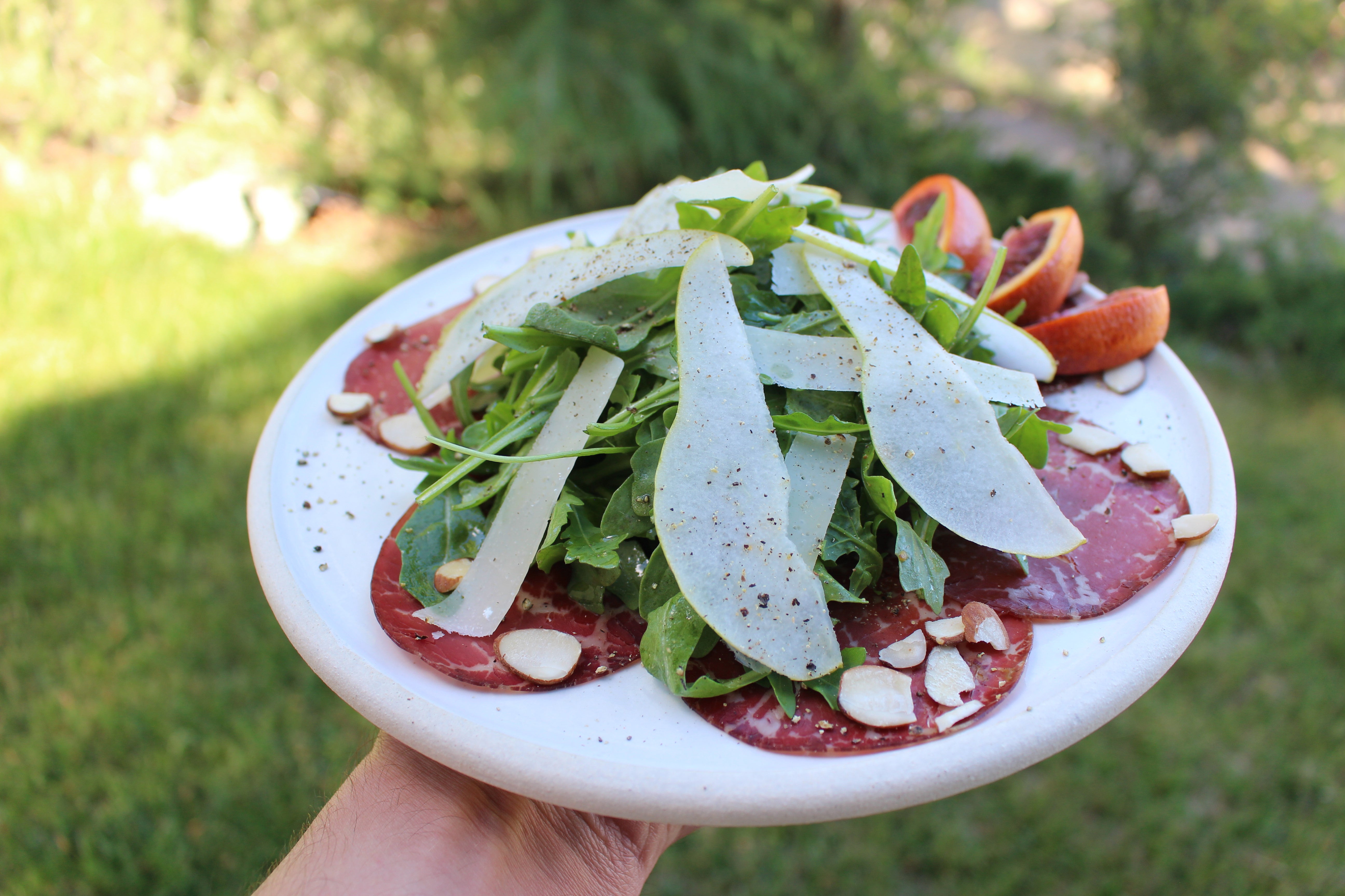 Bresaola Salad with Arugula recipe - Curedandcultivated 