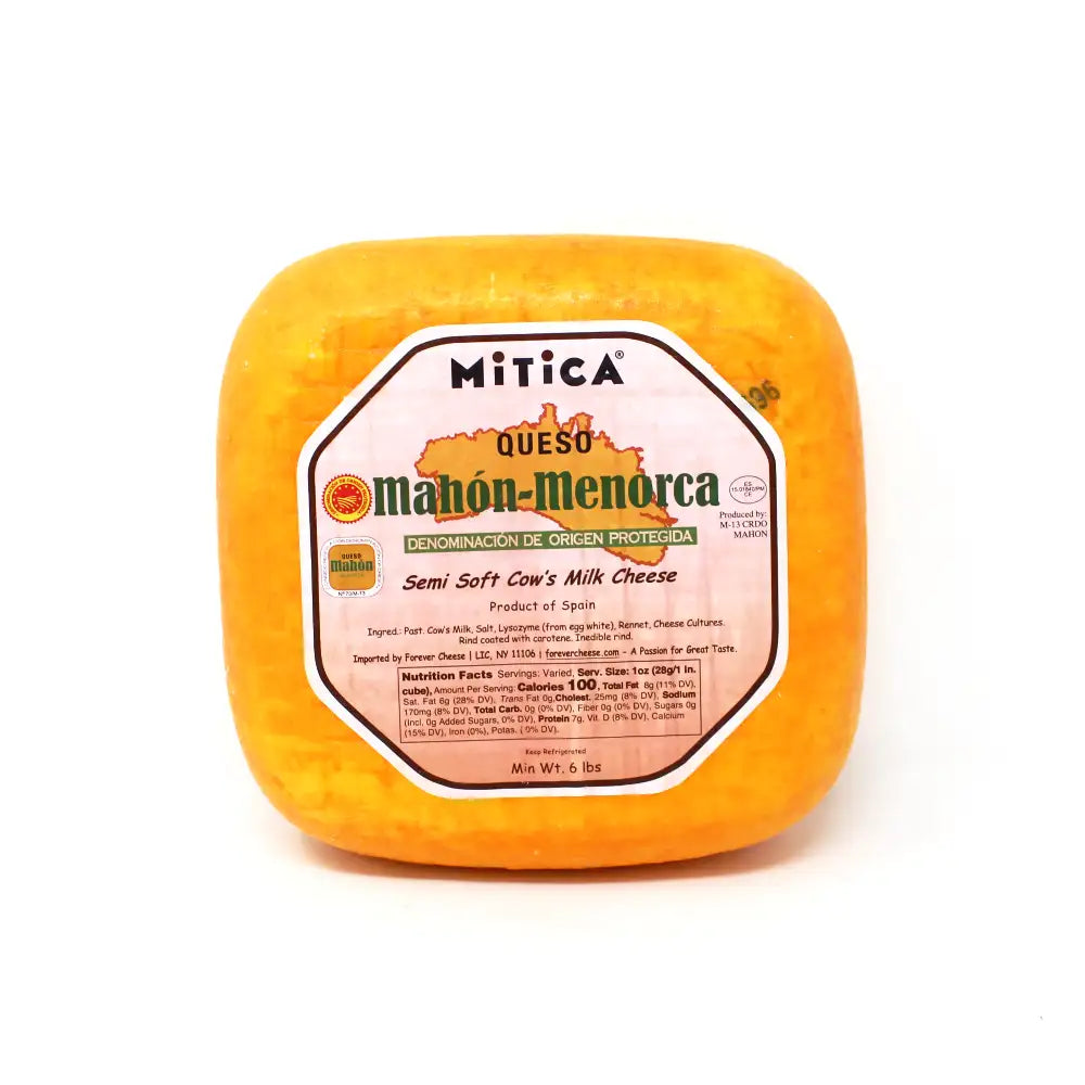 Mitica Mahon Menorca DOP Semi Curado 4 month cheese Paso Robles - Curedandcultivated