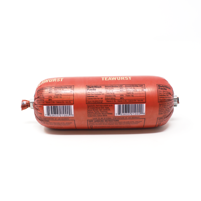Teawurst by Schaller & Weber, 7 oz - Curedandcultivated