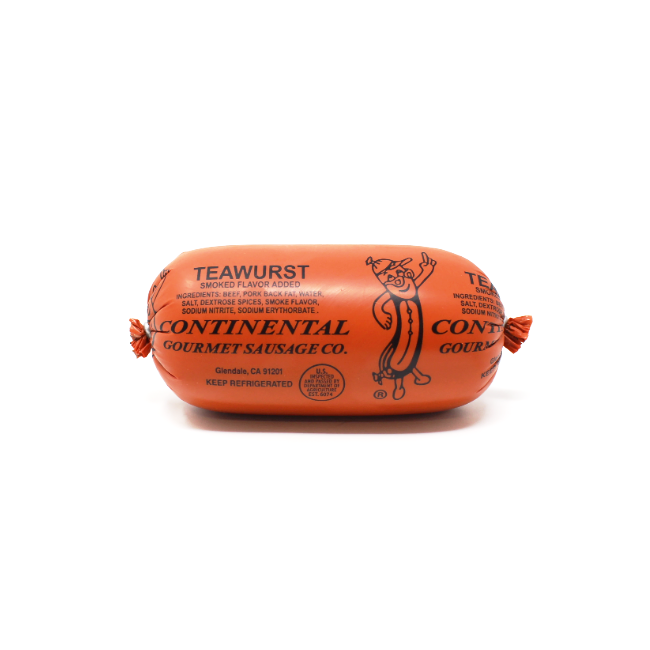 German Teawurst Continental Gourmet Sausage Paso Robles  - Curedandcultivated