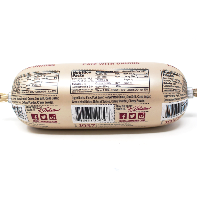 Pate with onions by Schaller & Weber - Curedandcultivated