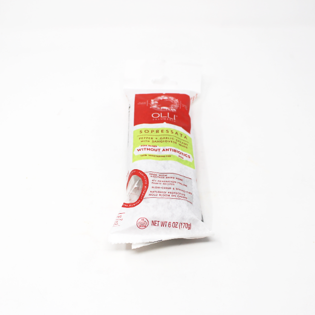 Salami Sopressata by Olli, 6 oz - Curedandcultivated
