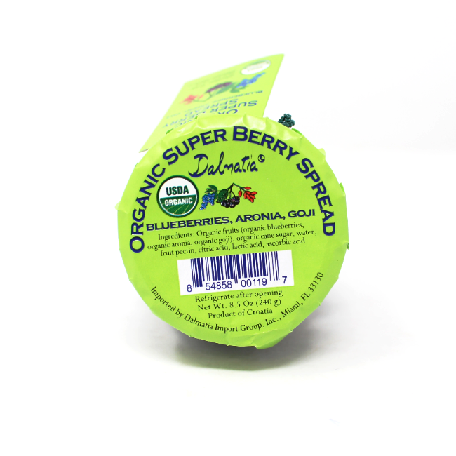 Dalmatia Organic Super Berry Spread, 8.5 oz - Curedandcultivated
