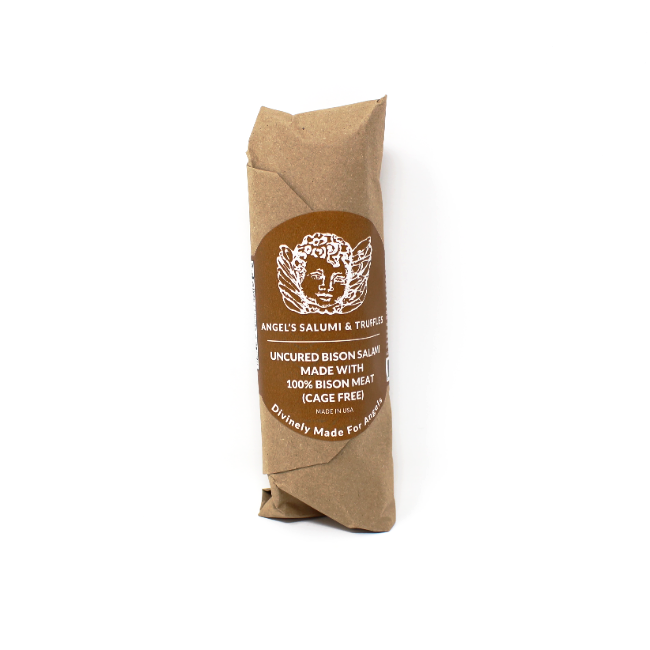 Angel's Bison Uncured Salami, 5.5 oz - Curedandcultivated