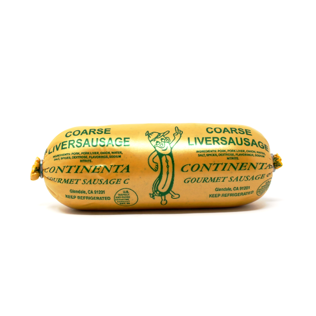 Continental Gourmet Sausage Liverwurst Coarse chub Paso Robles - Curedandcultivated