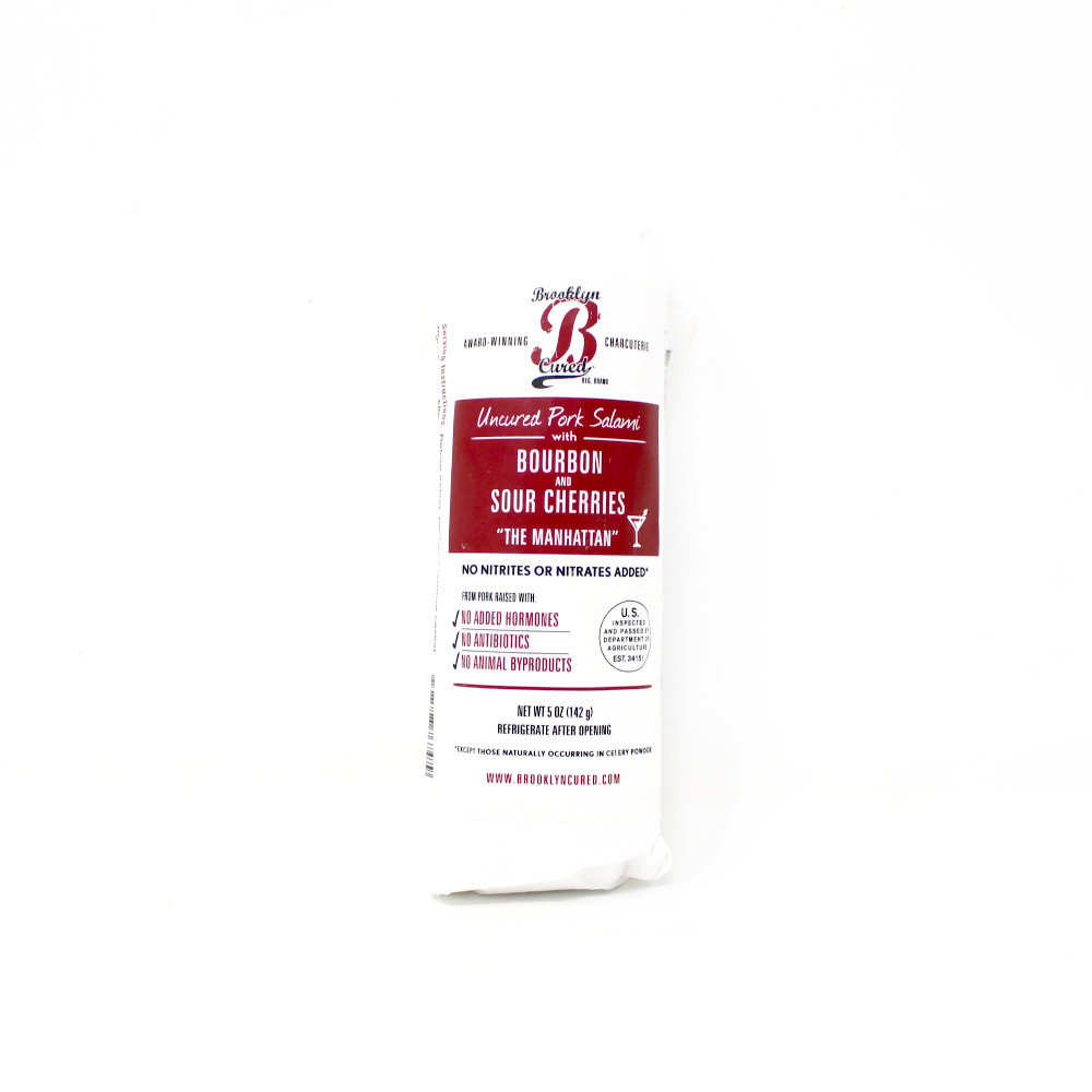 Brooklyn Cured Bourbon and sour cherry Salami, 5 oz. - Curedandcultivated