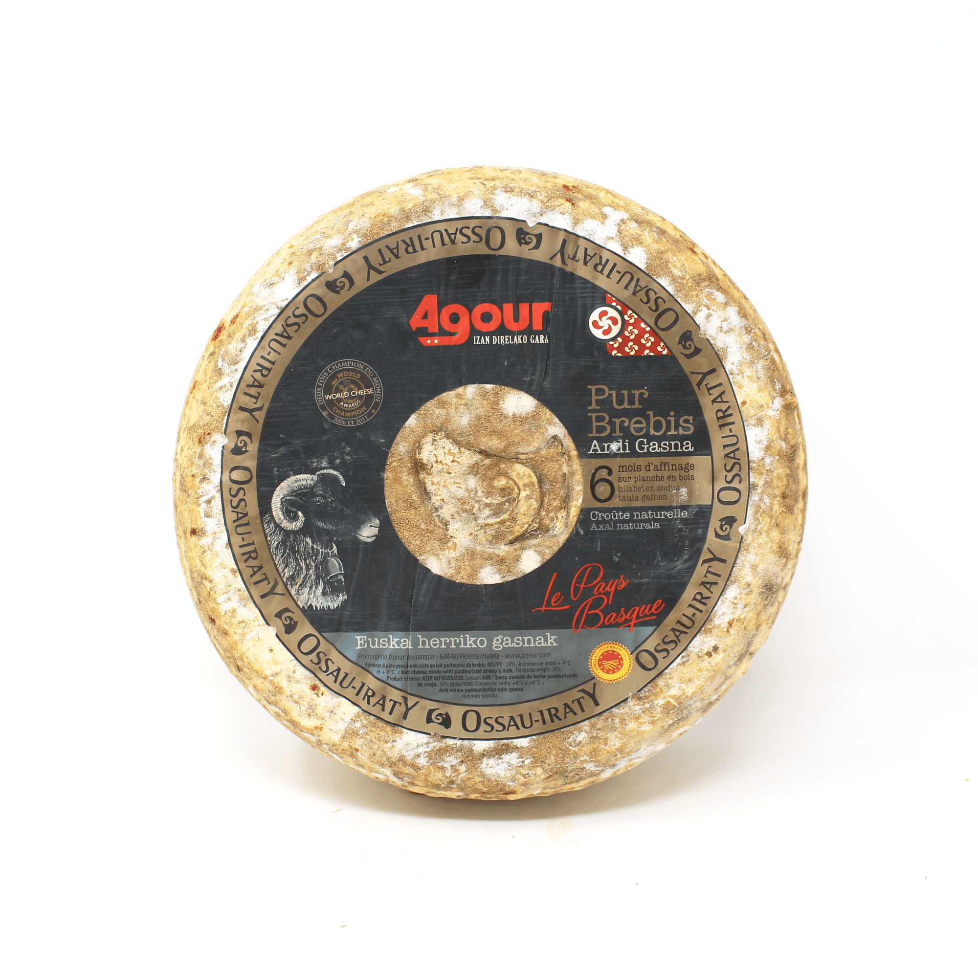 Agour Ardi Gasna Ossau Iraty AOC French Cheese - Curedandcultivated