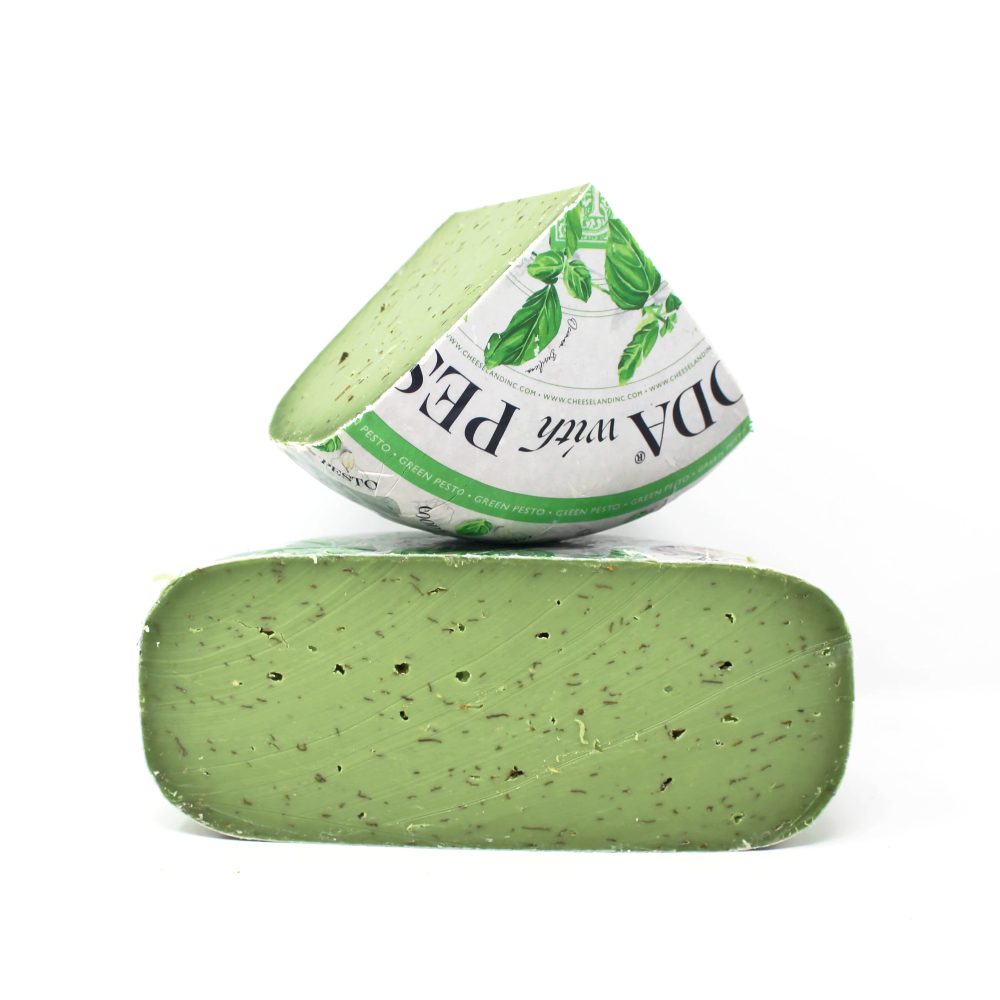 Green Pesto Cheese - Curedandcultivated