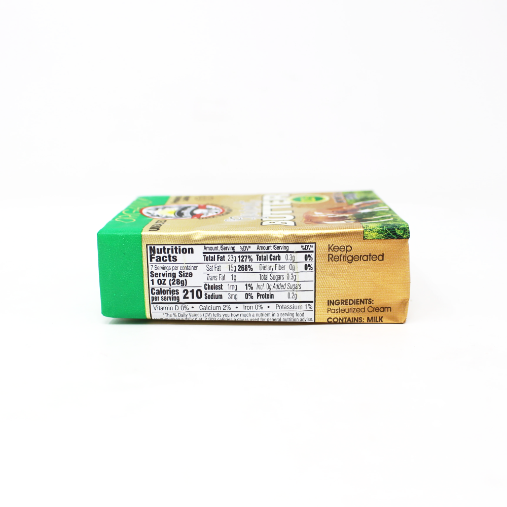 Latvian Unsalted Organic Butter - Curedandcultivated