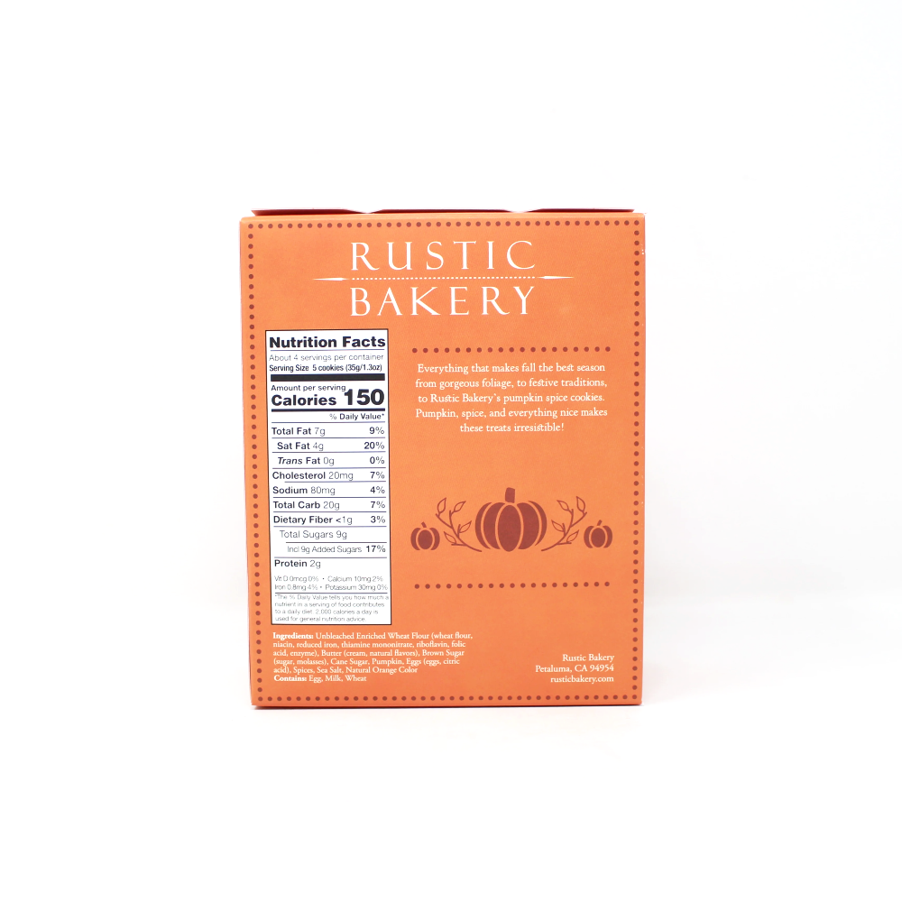 Rustic Bakery Pumpkins Cookies - Curedandcultivated
