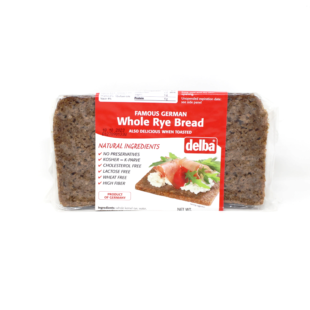 Delba German Whole Rye Bread - Curedandcultivated