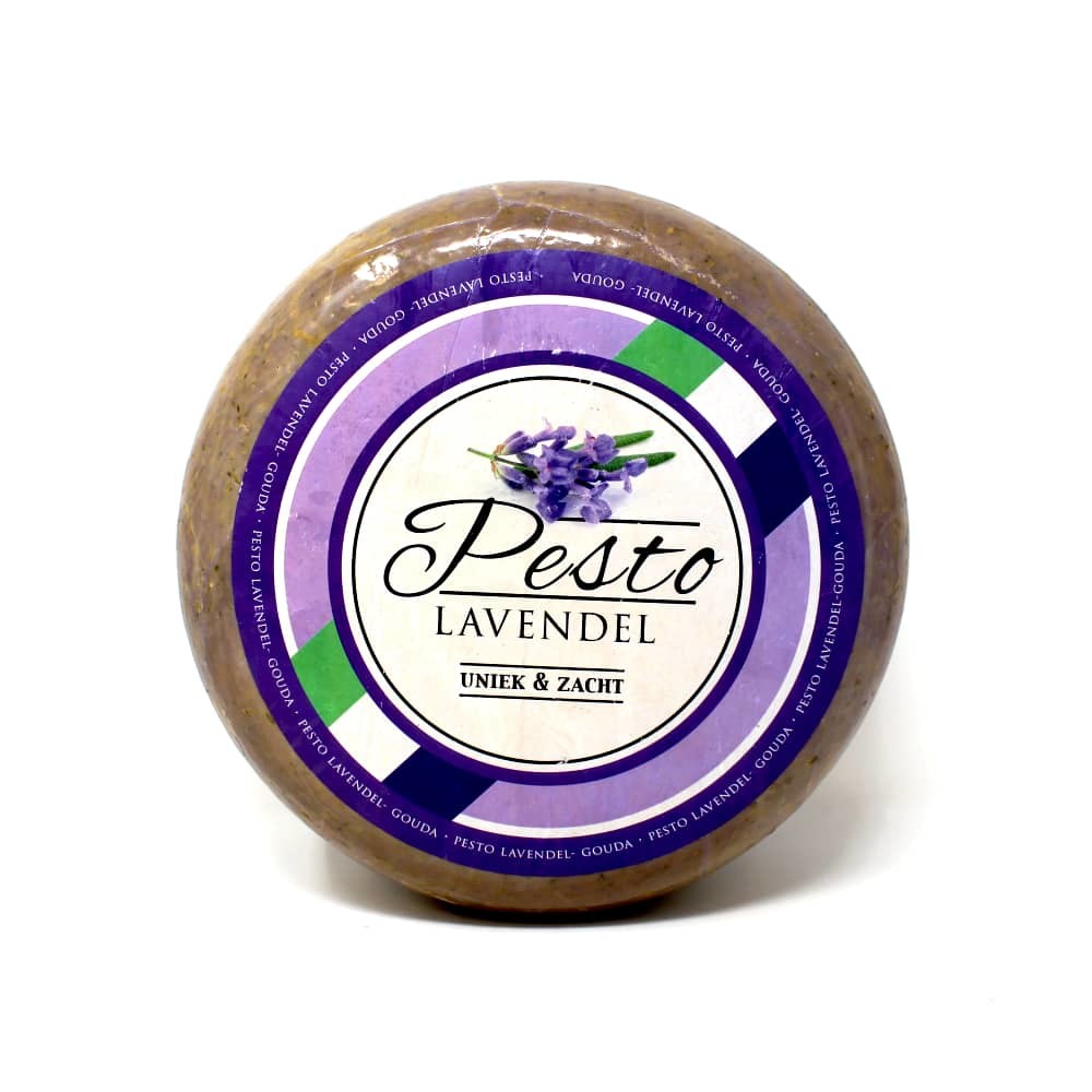 Cheeseland Pesto Lavender Purple Gouda Cheese - Curedandcultivated