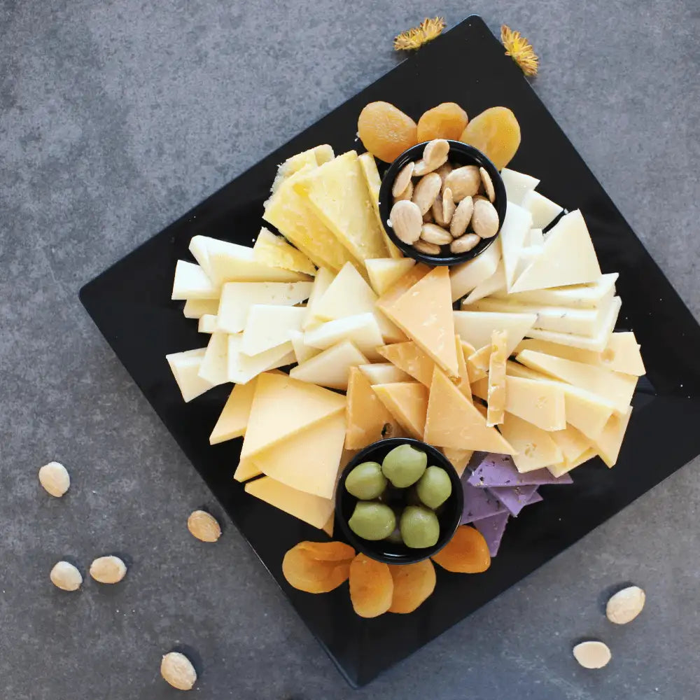 Assorted Sliced Cheese Tray to go Paso Robles - Curedandcultivated