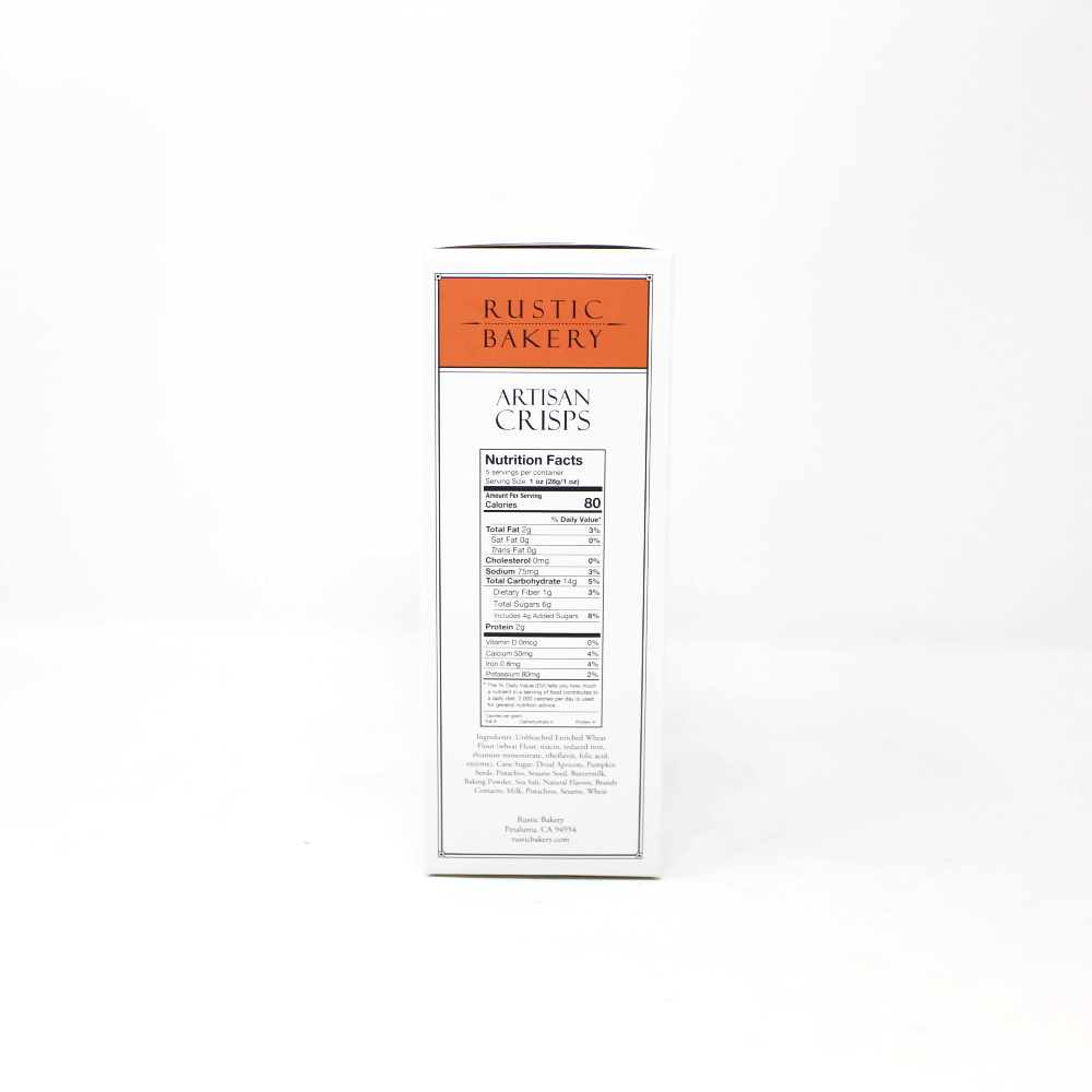Rustic Bakery Apricot Brandy Crisps - Curedandcultivated