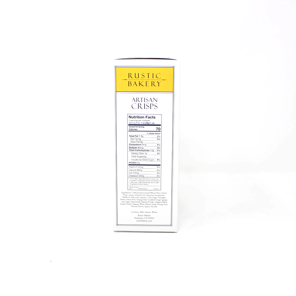Rustic Bakery Artisan Citrus Crisps - Curedandcultivated