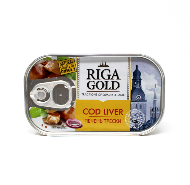 Riga Gold Cod Liver, 4.27oz - Curedandcultivated