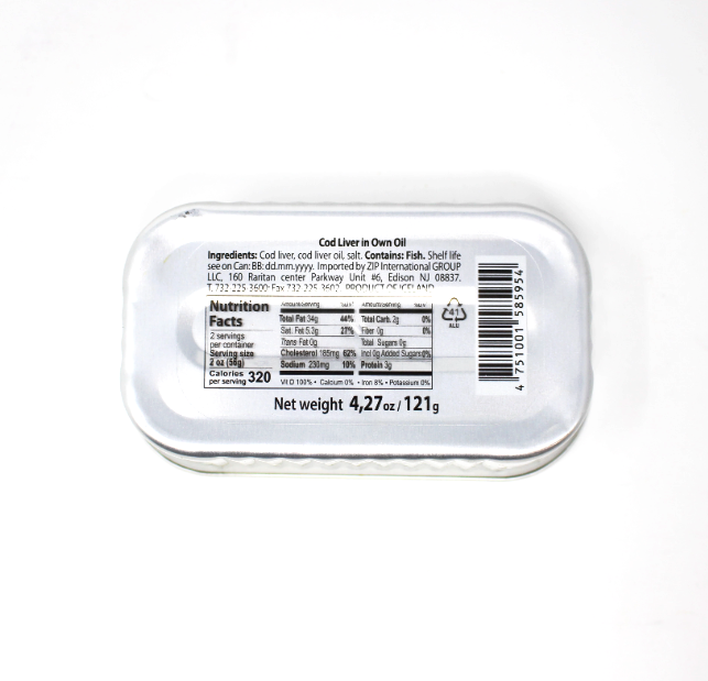 Riga Gold Cod Liver, 4.27oz - Curedandcultivated