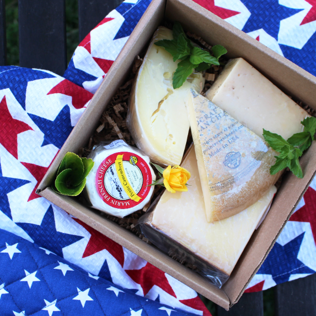 American Cheese Gift Basket - Curedandcultivated