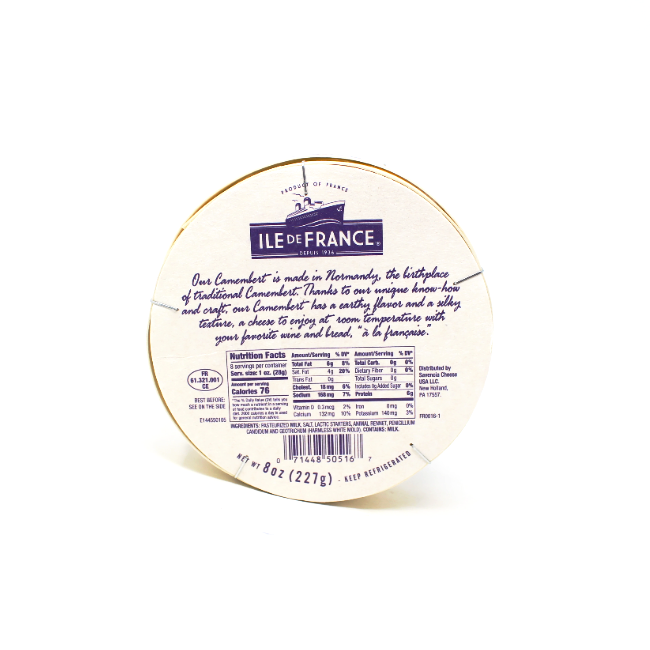 Camembert Ile De France, 8 oz - Curedandcultivated