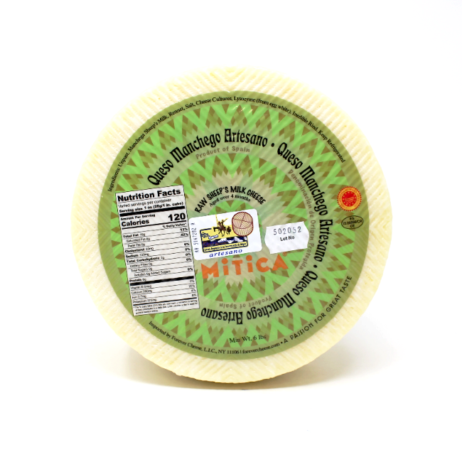 Manchego Cheese by Mitica, Aged 4 month - Curedandcultivated