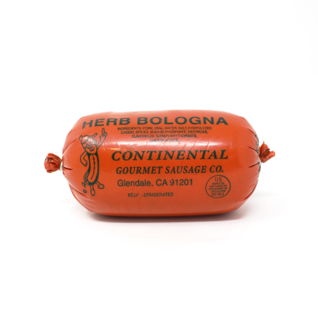 German Herb Bologna, 10 oz Continental Sausage - Curedandcultivated