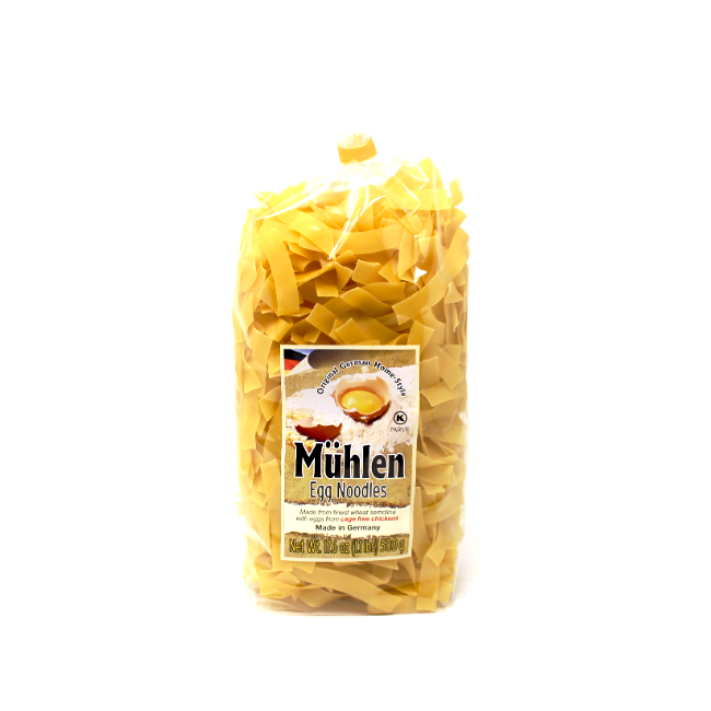 Muhlen German Egg Noodles Extra broad, 17.6 oz - Curedandcultivated