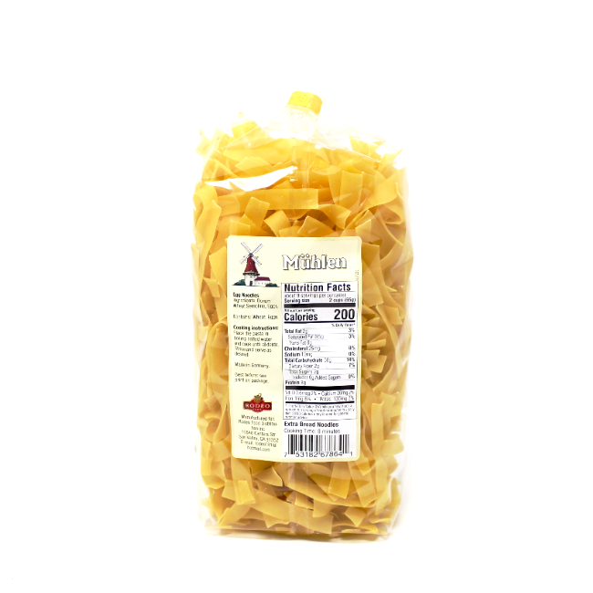 Muhlen German Egg Noodles Extra broad, 17.6 oz - Curedandcultivated