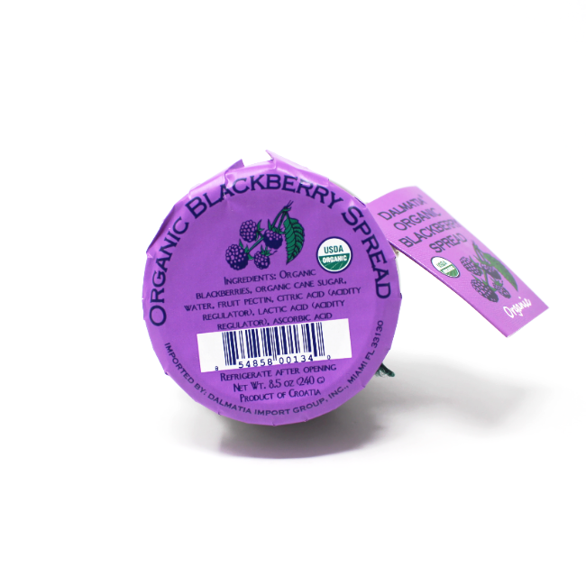 Dalmatia Organic Blackberry Spread, 8.5 oz - Curedandcultivated