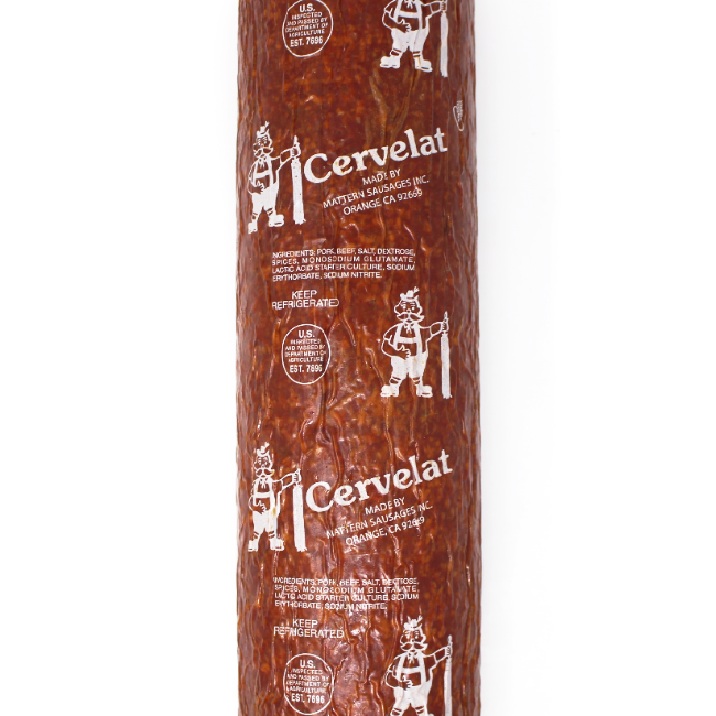 Cervelat German Salami Mattern Sausage - Curedandcultivated