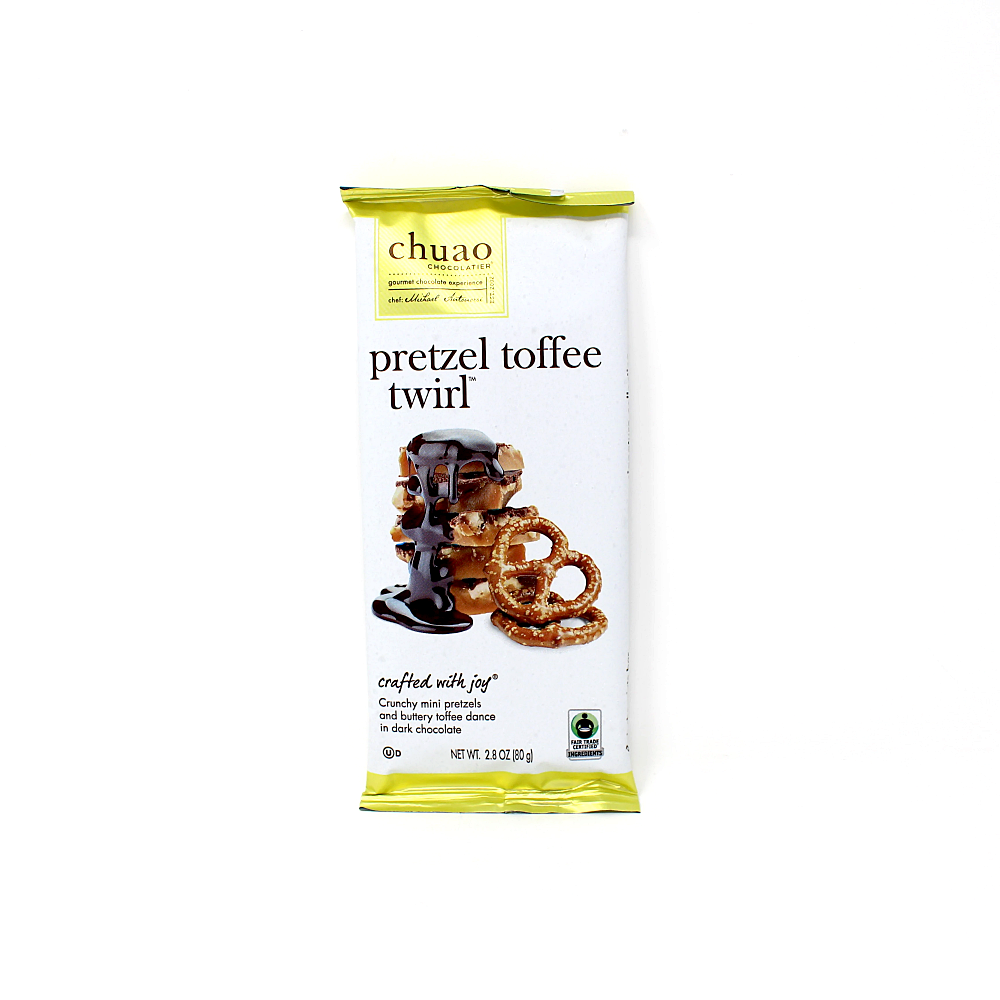Chuao Chocolatier Pretzel Toffee Twirl Chocolate Bar - Curedandcultivated