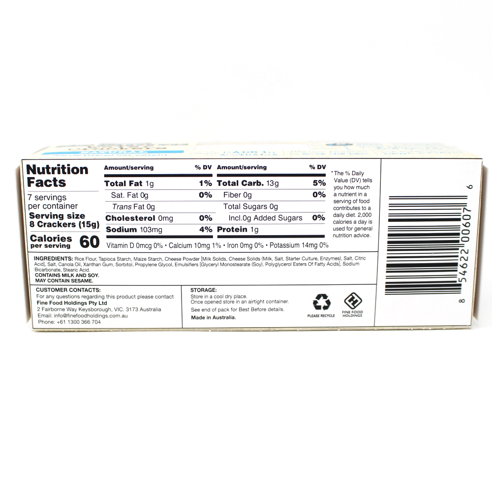 Olina's Bakehouse Wafer Crackers Gluten Free - Curedandcultivated