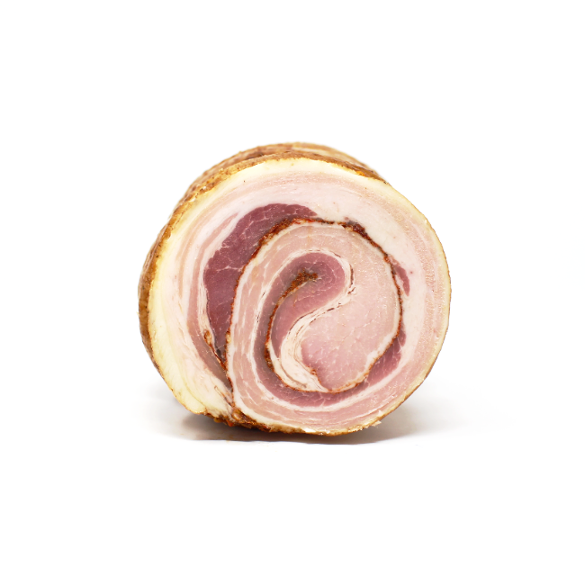 Rolled Hungarian Bacon Boczek Wegierski Belmont Sausage Paso Robles - Curedandcultivated