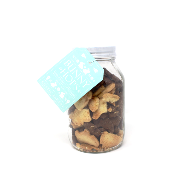 Rustic Bakery Bunny Hops Easter cookie Jar - Curedandcultivated