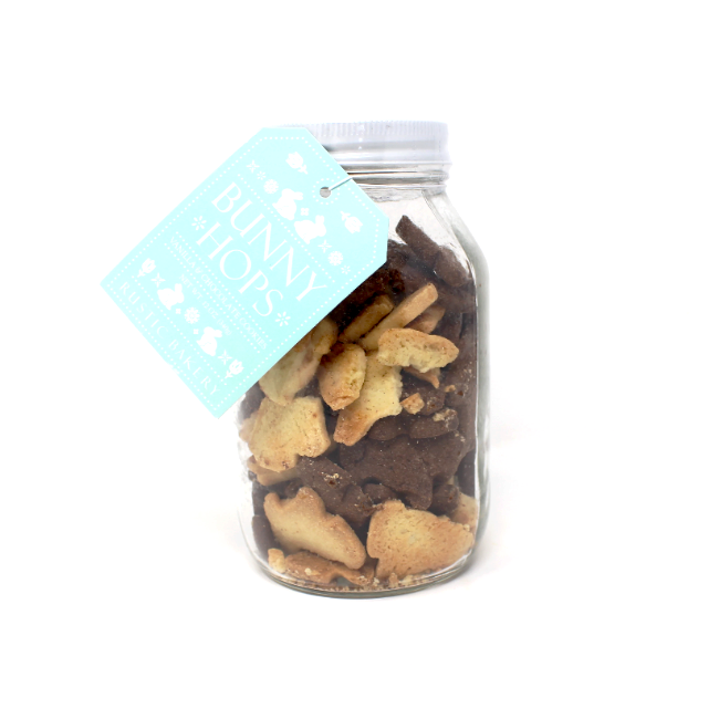 Rustic Bakery Bunny Hops Easter cookie Jar - Curedandcultivated