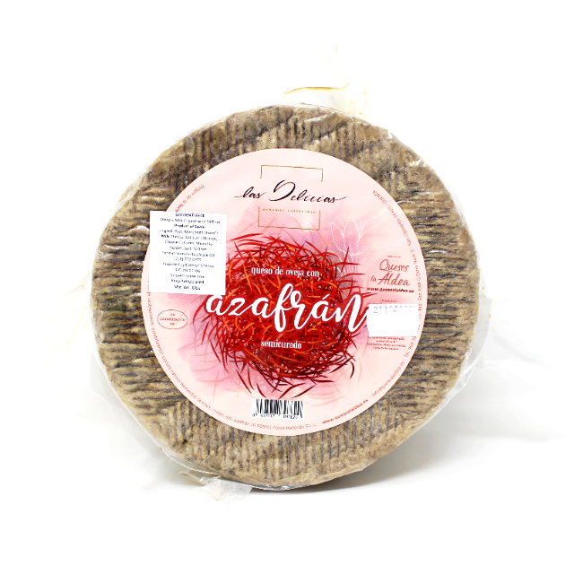 Golden Flees Azafran Manchego Cheese- Curedandcultivated