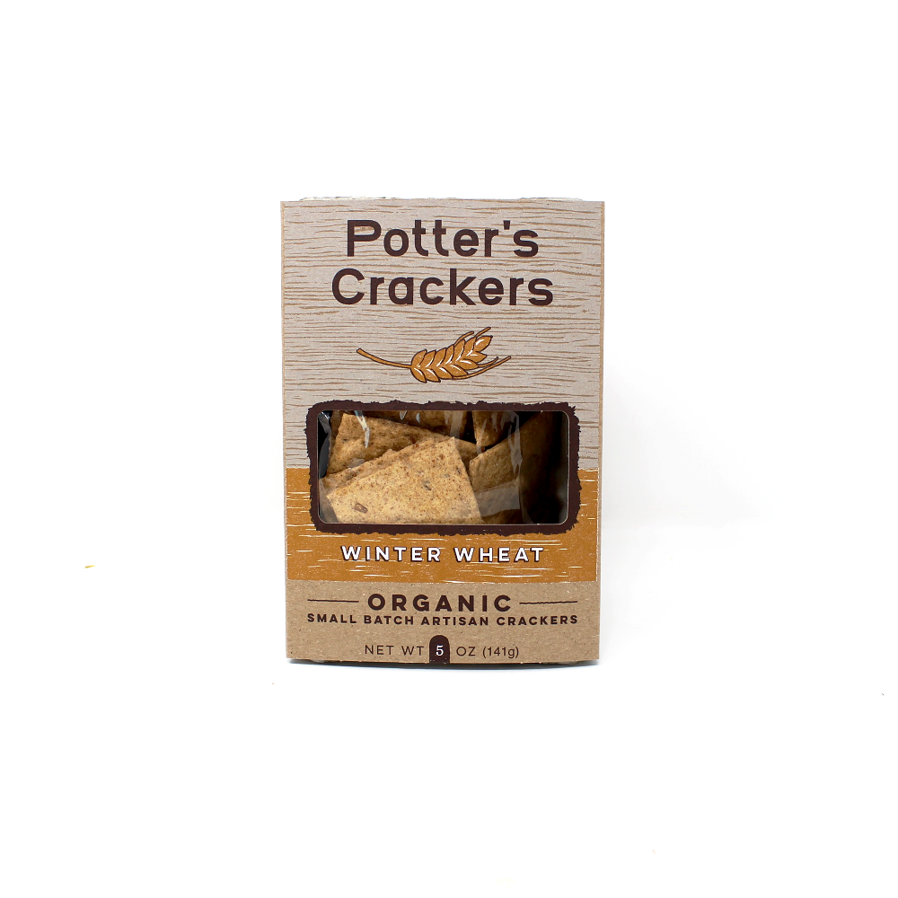 Potter's Crackers Winter Wheat, 5 oz. - Curedandcultivated