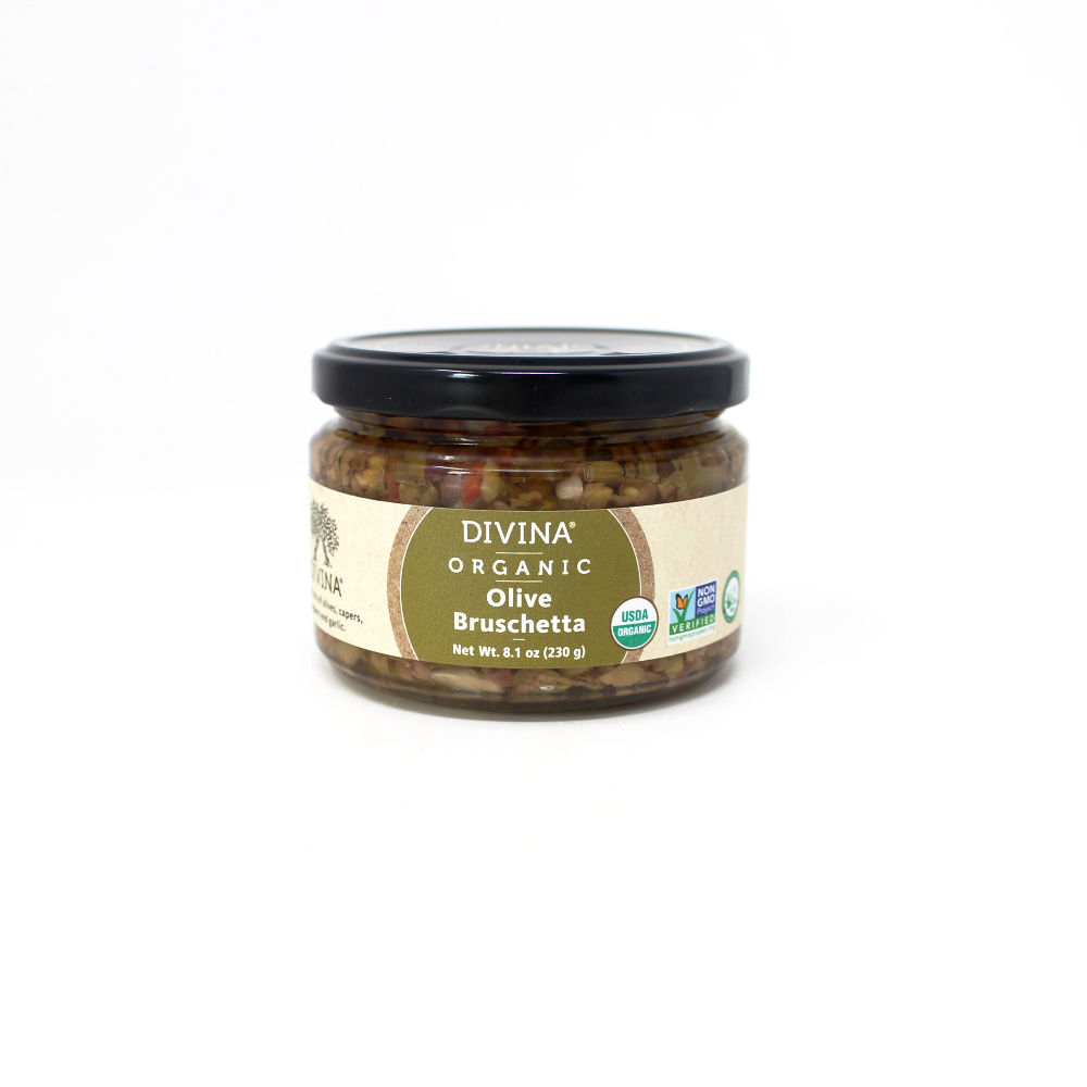 Divina Organic Olive Bruschetta, 8.1 oz - Curedandcultivated