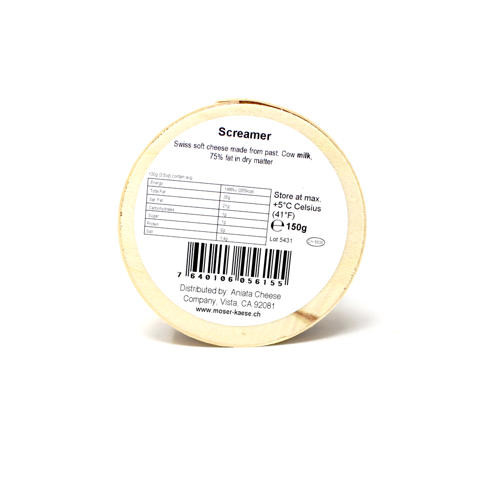 Moser Screamer Triple Cream Soft Cheese Switzerland Paso Robles - Curedandcultivated