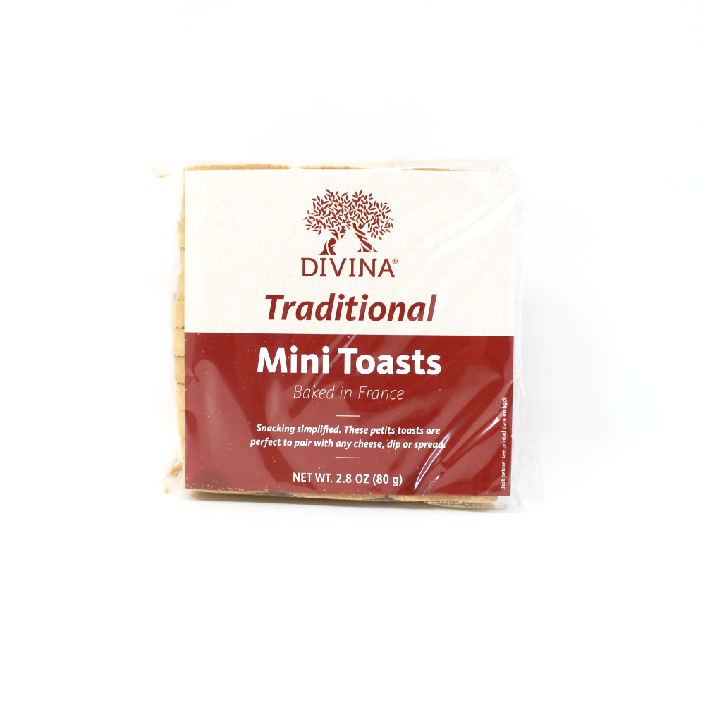 Divina Traditional Mini Toasts crackers - Curedandcultivated