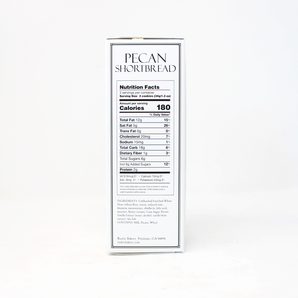 Rustic Bakery Pecan Shortbread cookies - Curedandcultivated