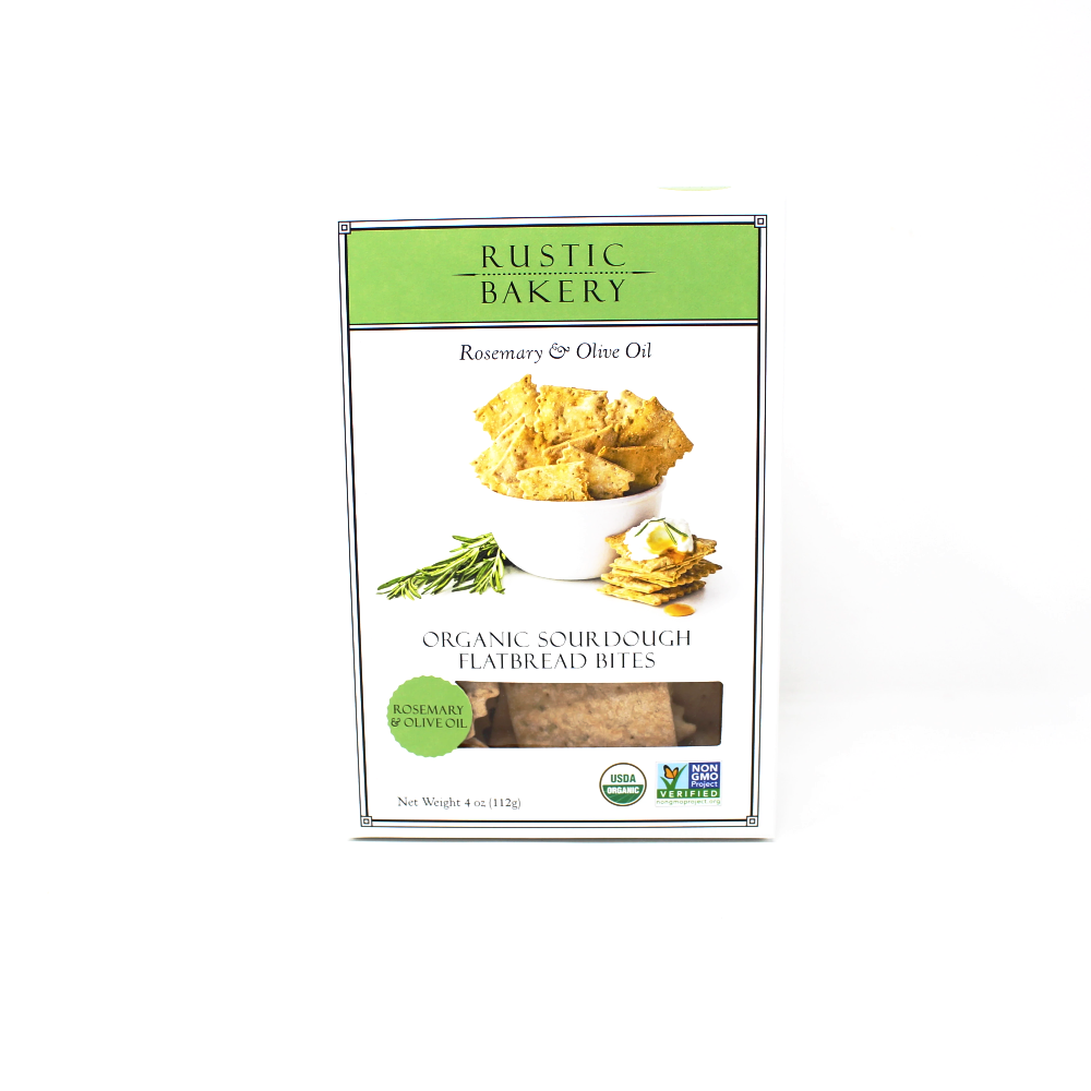 Rustic Bakery Sourdough Flatbread crackers Rosemary - Curedandcultivated