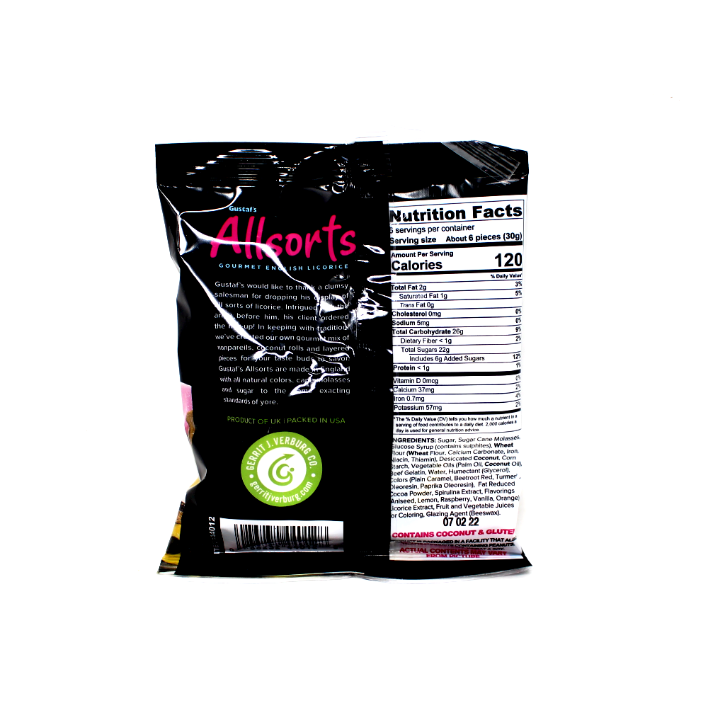 Gustaf's Allsorts Gourmet English Licorice, 6.3 oz. - Curedandcultivated