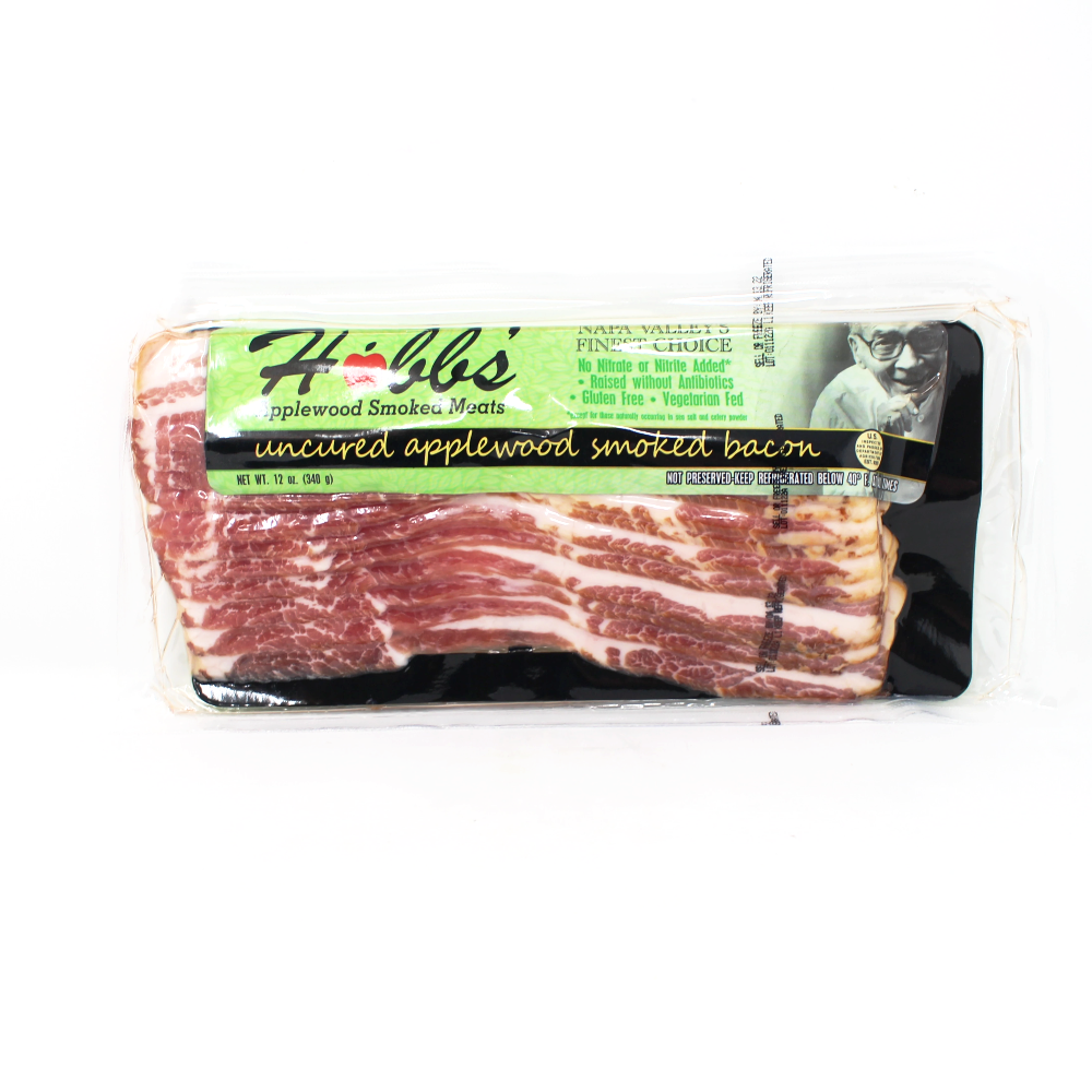 Hobb's Uncured Applewood Smoked Bacon - Curedandcultivated.