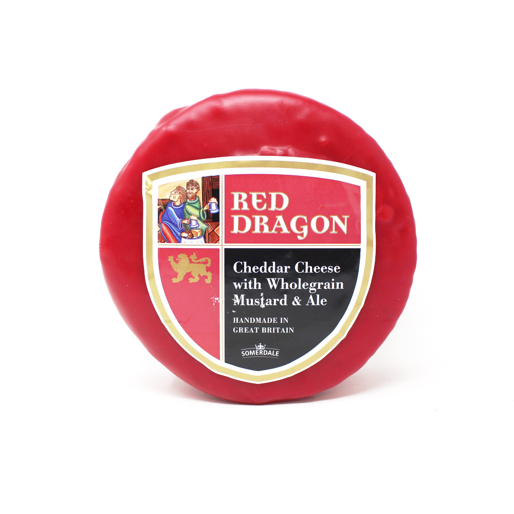 Somerdale Red Dragon Cheddar with Mustard seed - Curedandcultivated