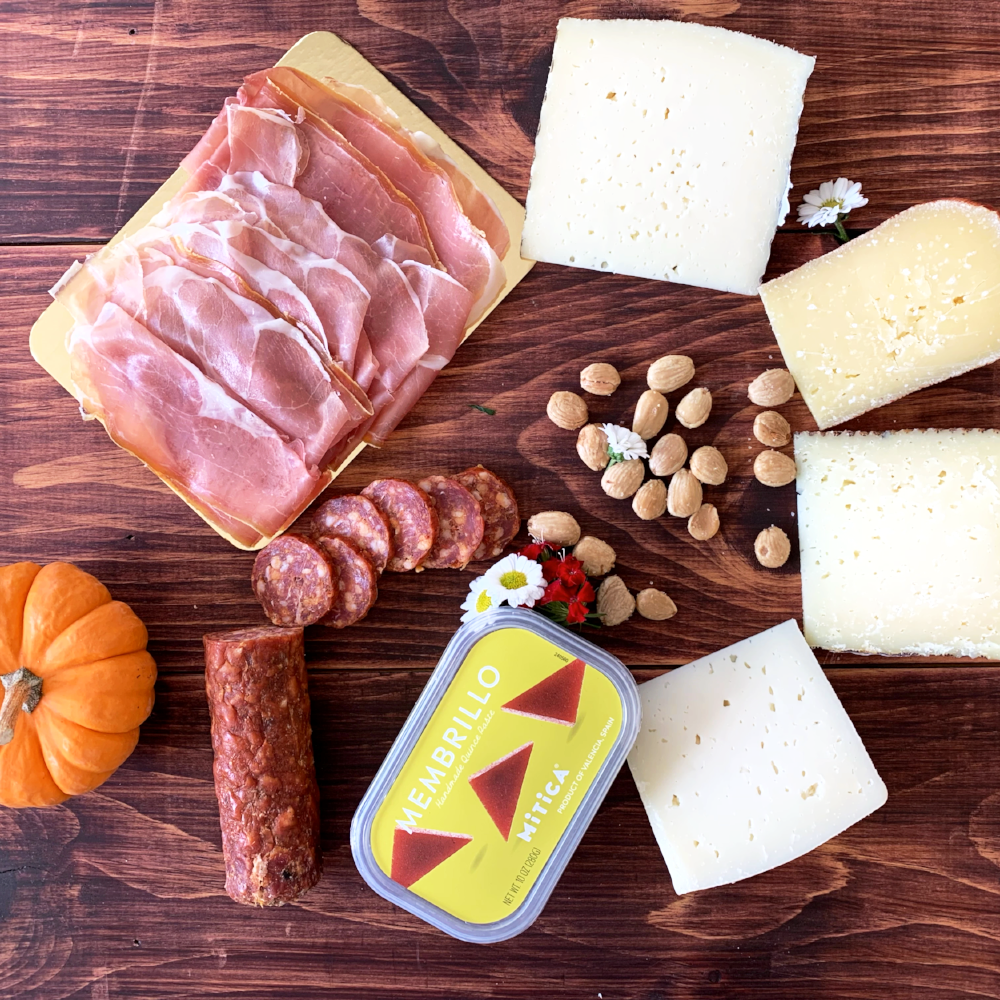 Spanish Cheese and Charcuterie Gift Box - Curedandcultivated