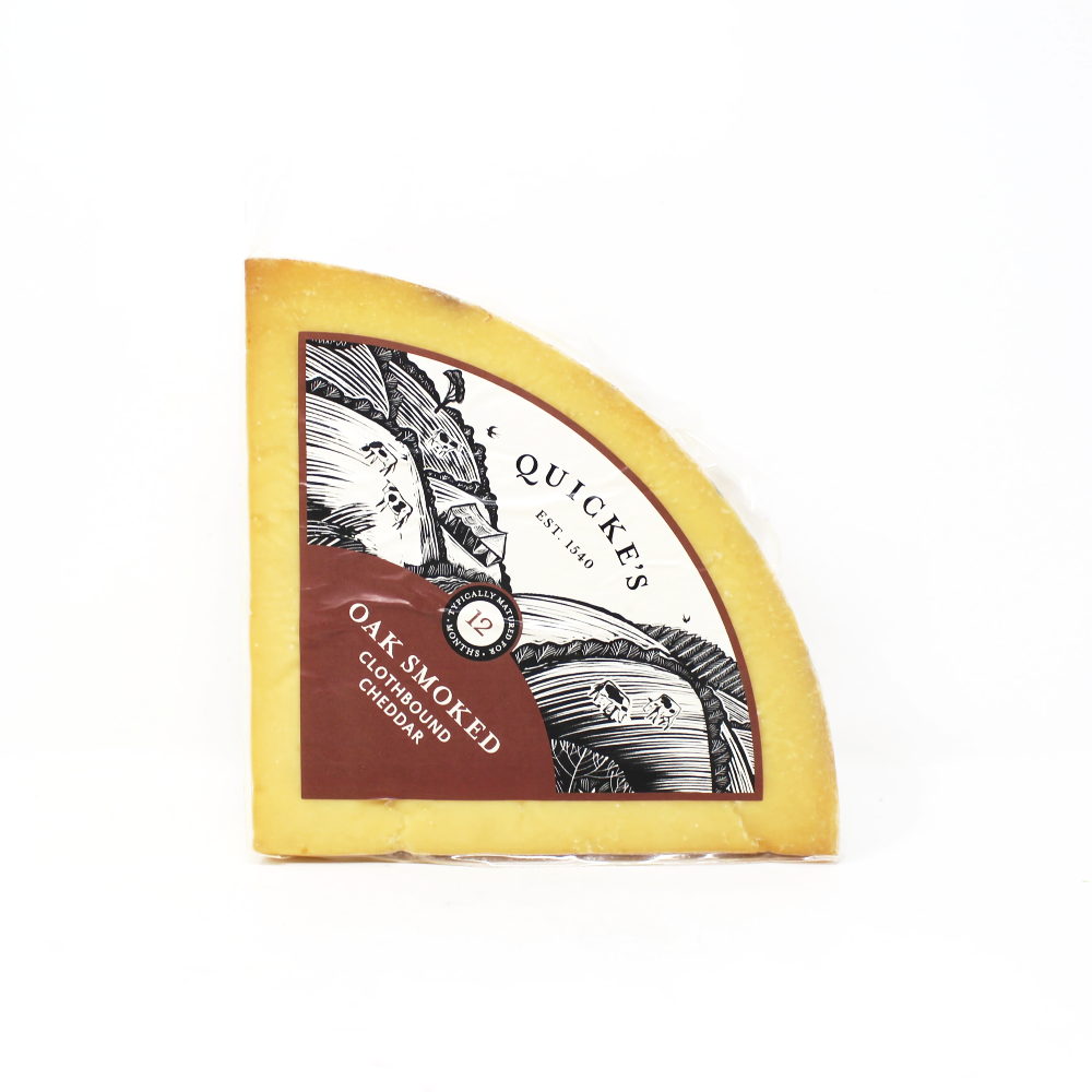 Quicke's Oak Smoked Clothbound Cheddar - Curedandcultivated